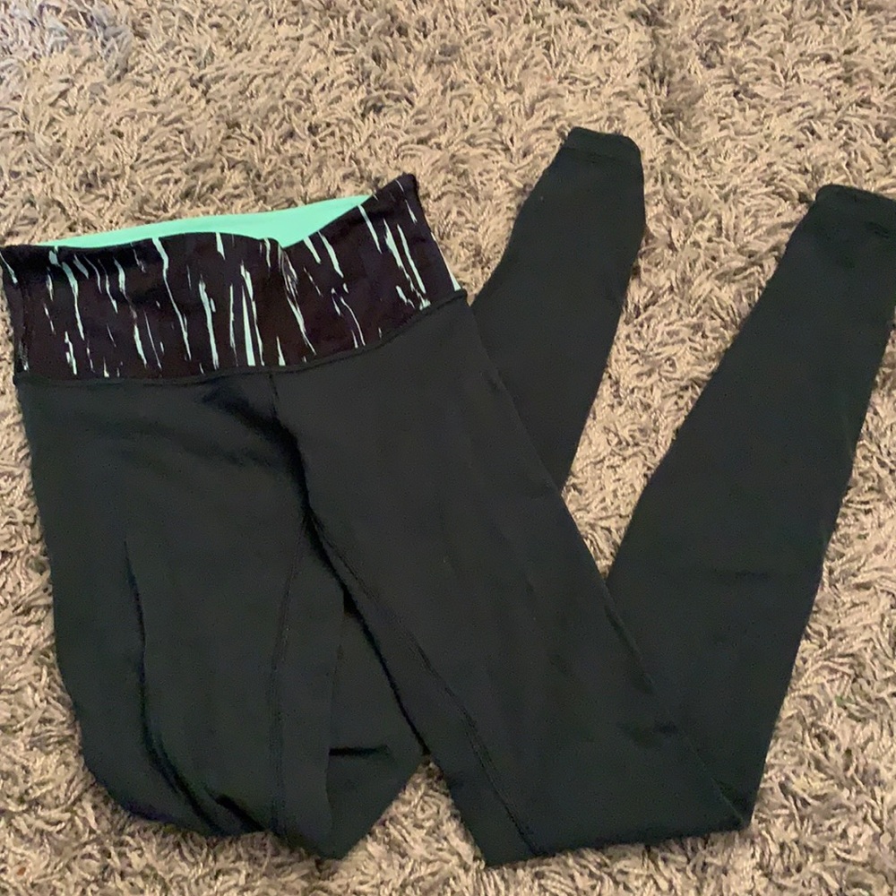 Green/Neon Lululemon Leggings